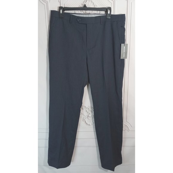 Michael Kors Other - NWT Michael Kors Dark Blue Matisse Dress Trouser Pants Flat Front 34X30